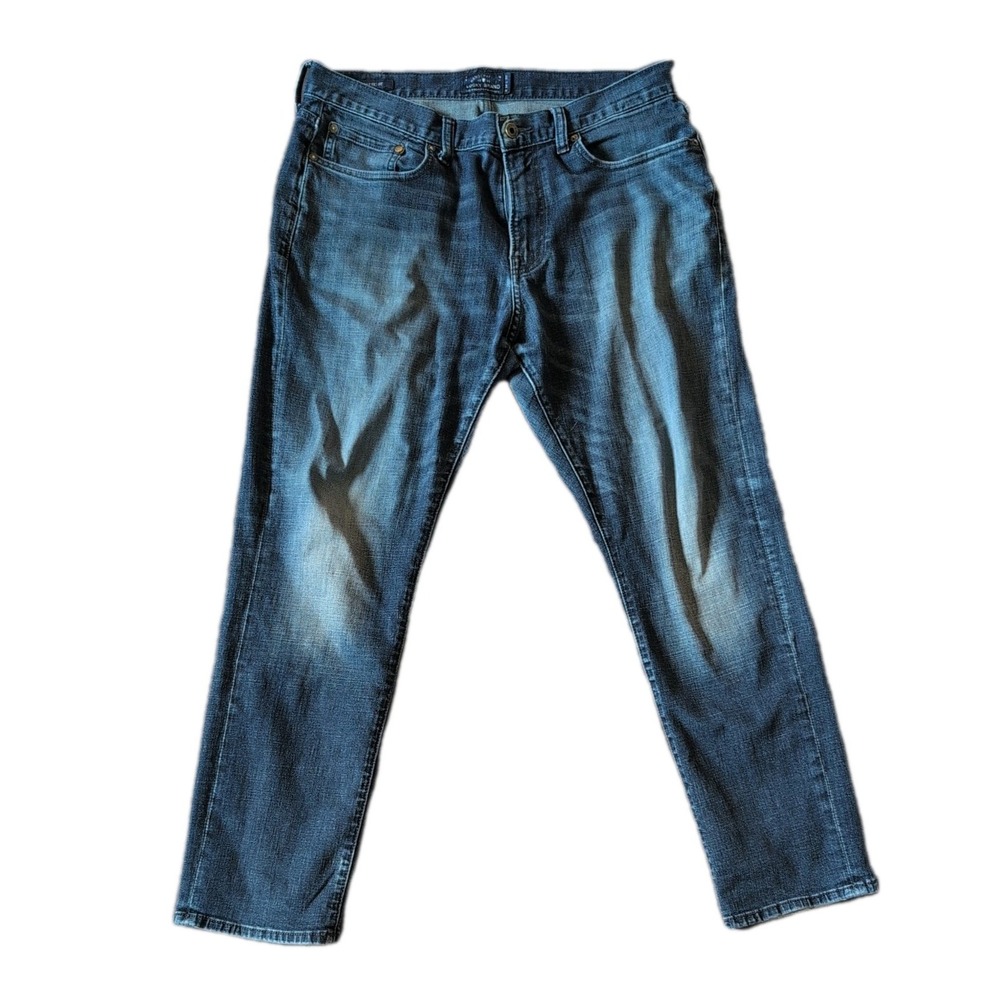 Lucky Brand 410 Athletic Slim Jeans Mens 34x30 Blue Medium Wash Denim